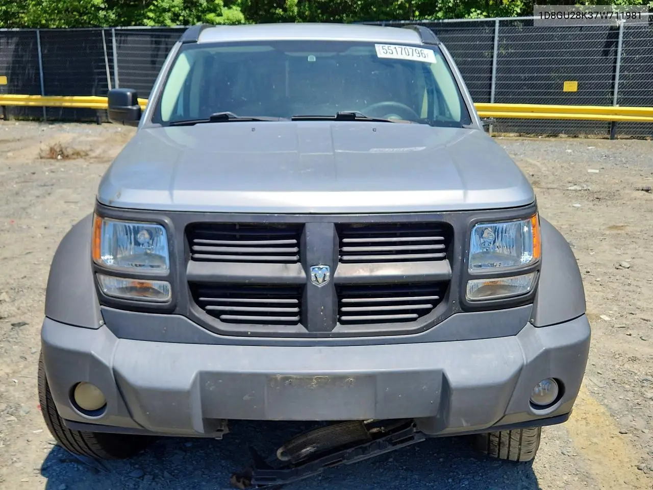 2007 Dodge Nitro Sxt VIN: 1D8GU28K37W711981 Lot: 55170796
