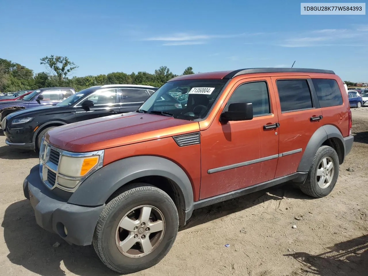 1D8GU28K77W584393 2007 Dodge Nitro Sxt