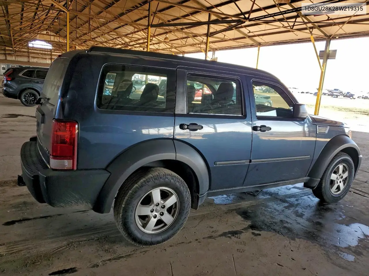 1D8GU28K28W219315 2008 Dodge Nitro Sxt