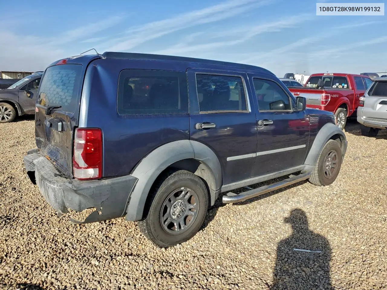 1D8GT28K98W199132 2008 Dodge Nitro Sxt