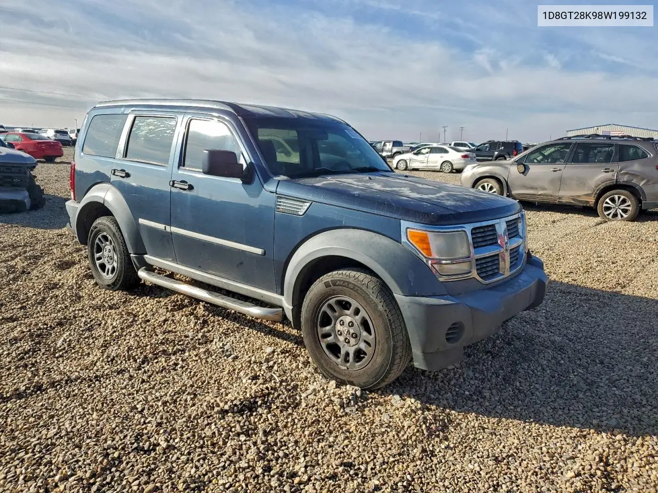 1D8GT28K98W199132 2008 Dodge Nitro Sxt
