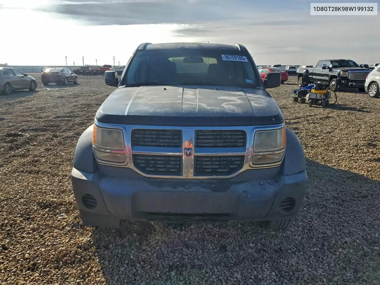 1D8GT28K98W199132 2008 Dodge Nitro Sxt