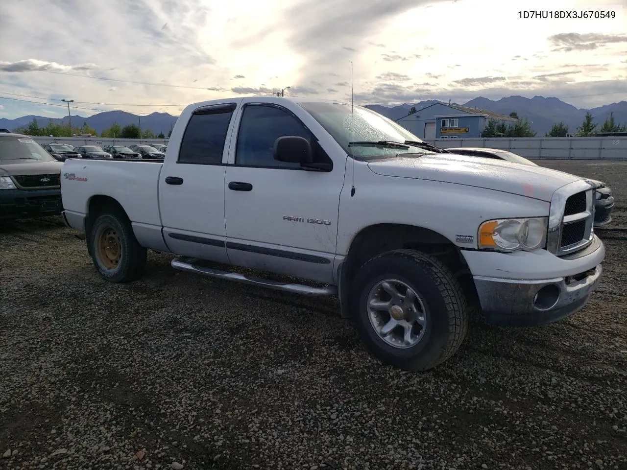 2003 Dodge Ram 1500 St VIN: 1D7HU18DX3J670549 Lot: 69700204