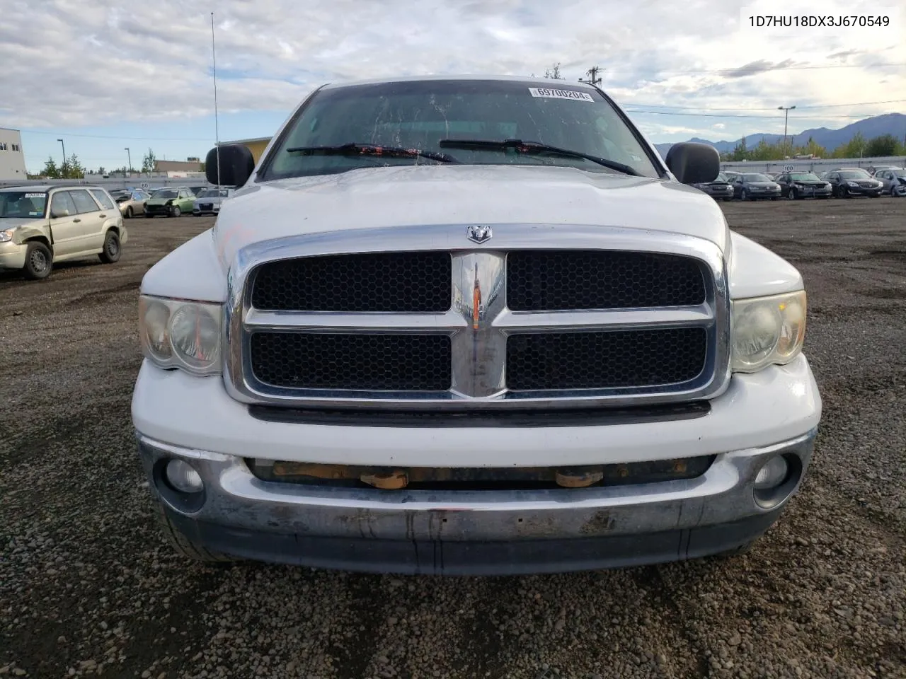 2003 Dodge Ram 1500 St VIN: 1D7HU18DX3J670549 Lot: 69700204