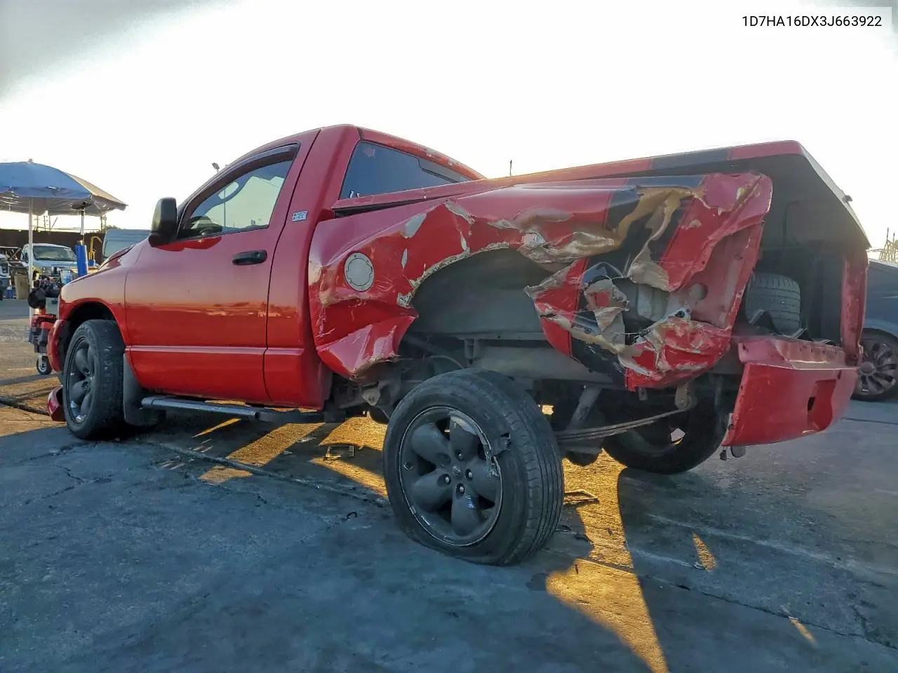 1D7HA16DX3J663922 2003 Dodge Ram 1500 St