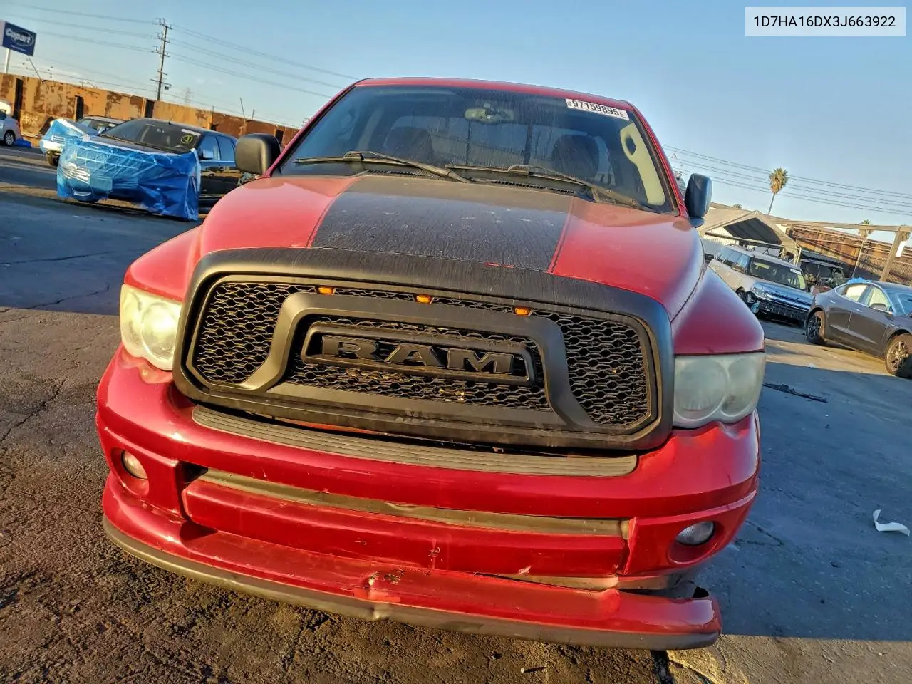 1D7HA16DX3J663922 2003 Dodge Ram 1500 St