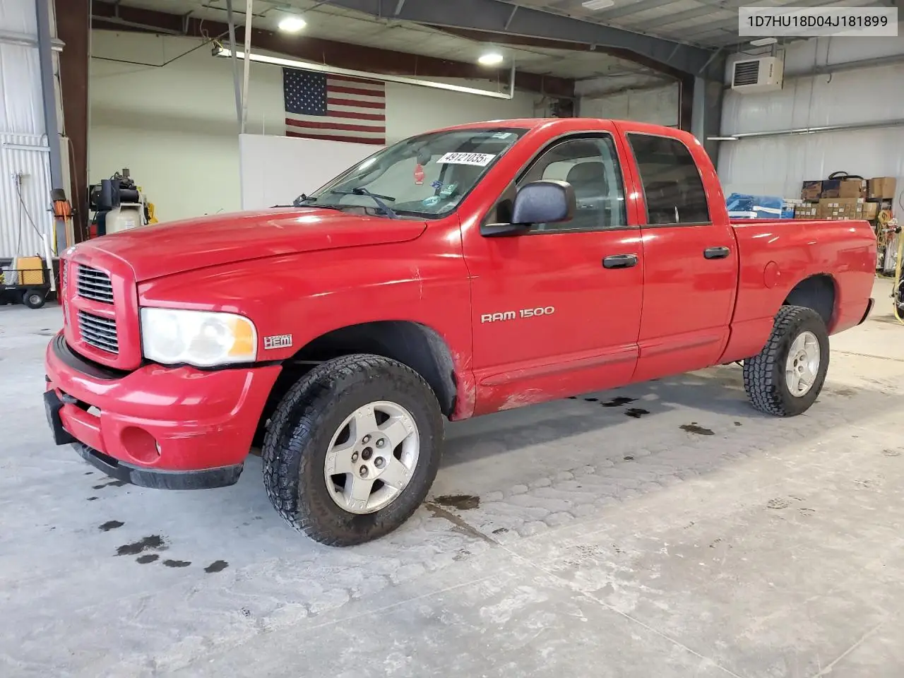 2004 Dodge Ram 1500 St VIN: 1D7HU18D04J181899 Lot: 49121035