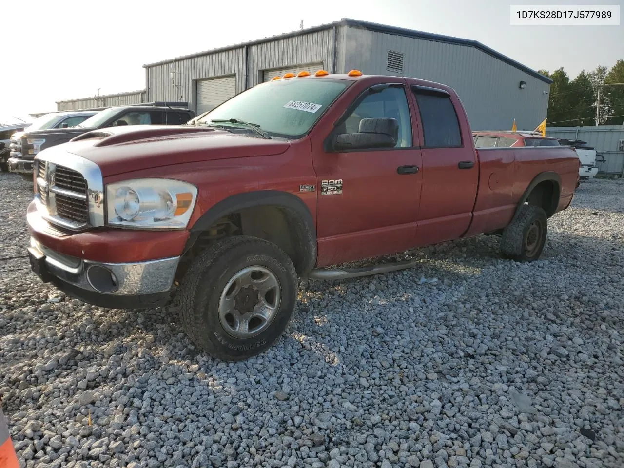 2007 Dodge Ram 2500 St VIN: 1D7KS28D17J577989 Lot: 68257074