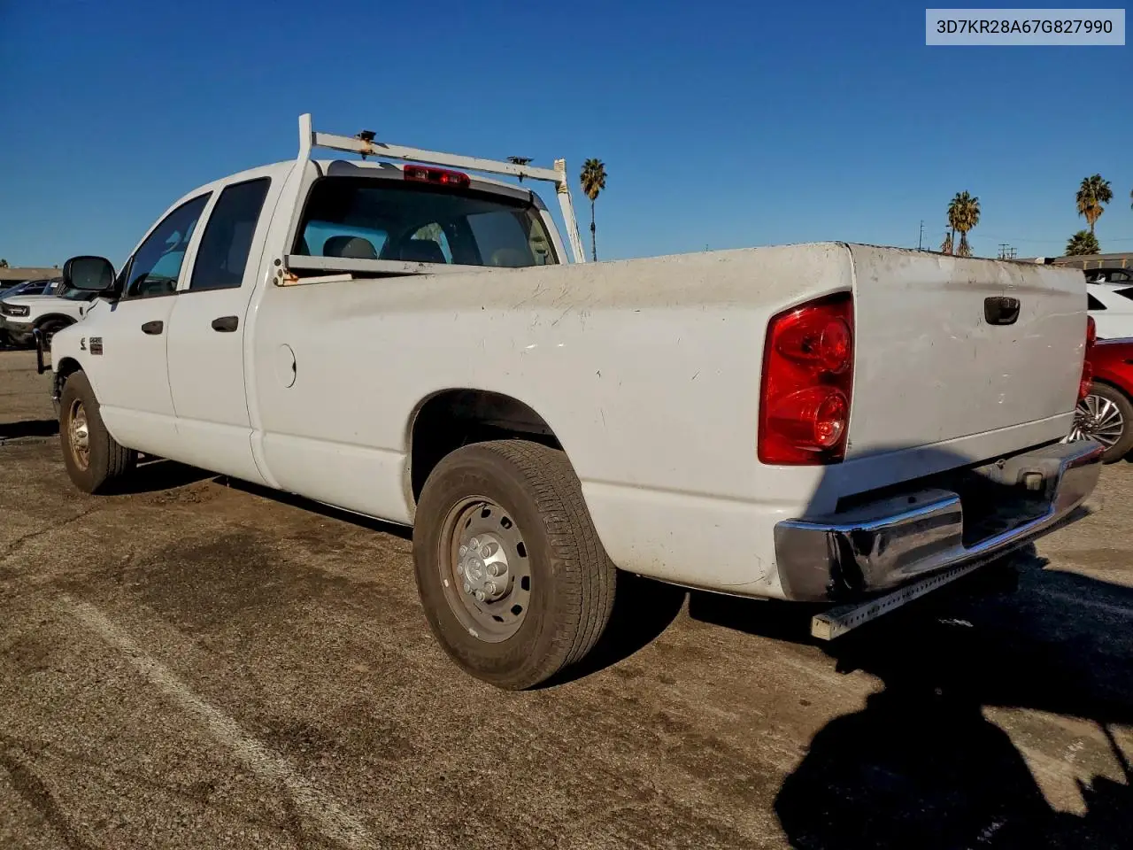 3D7KR28A67G827990 2007 Dodge Ram 2500 St