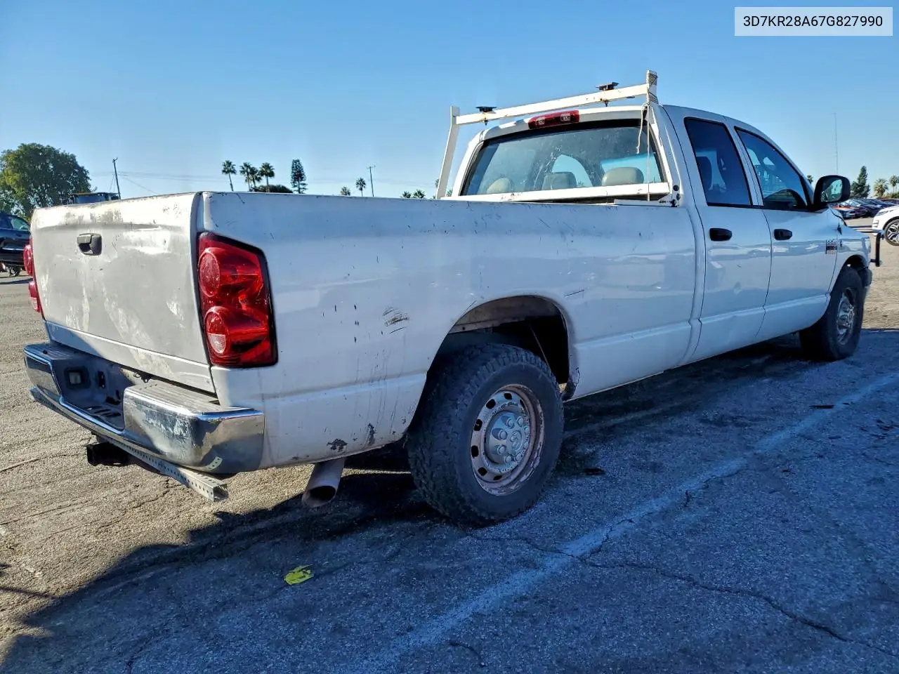 3D7KR28A67G827990 2007 Dodge Ram 2500 St