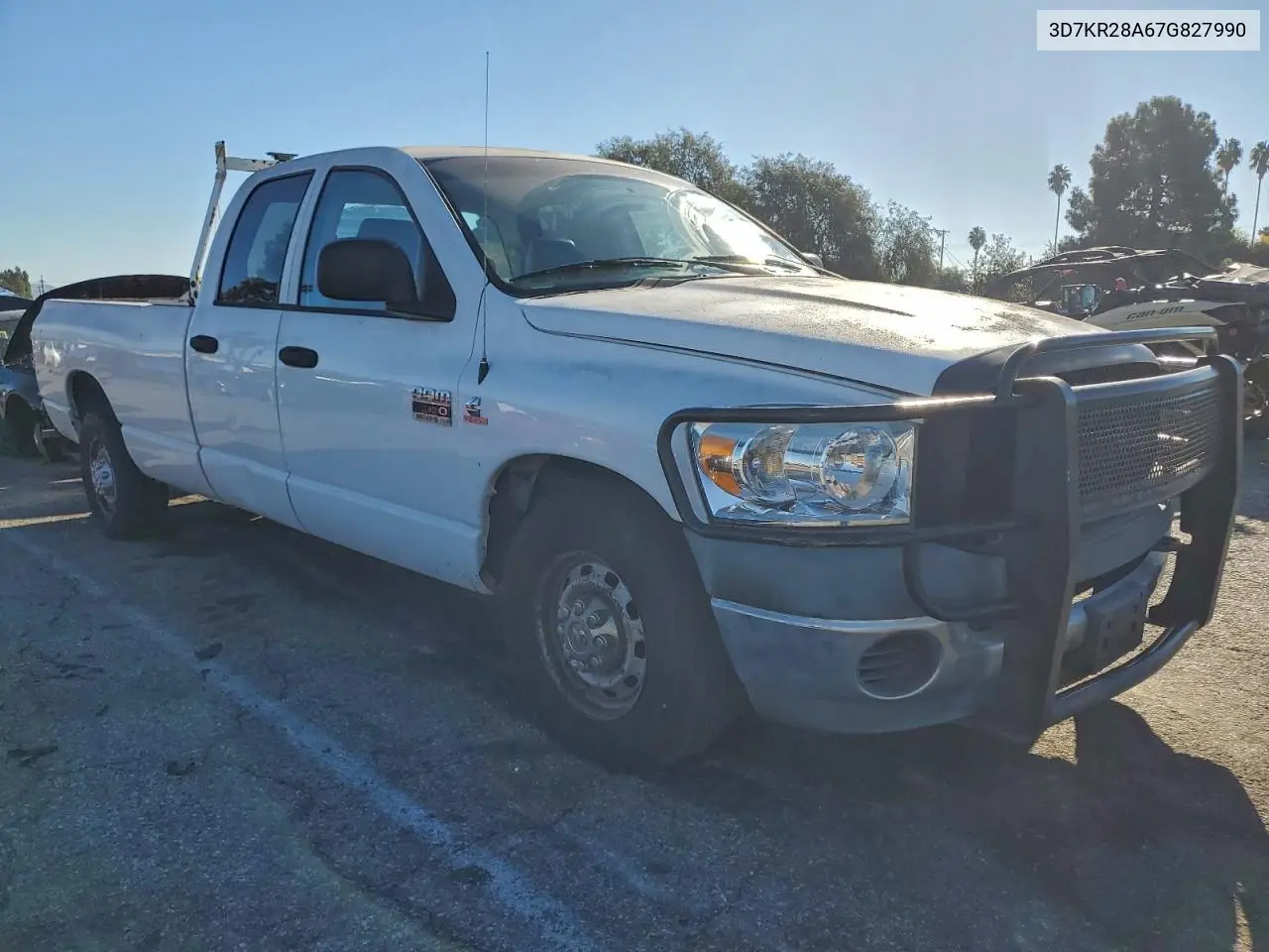 3D7KR28A67G827990 2007 Dodge Ram 2500 St
