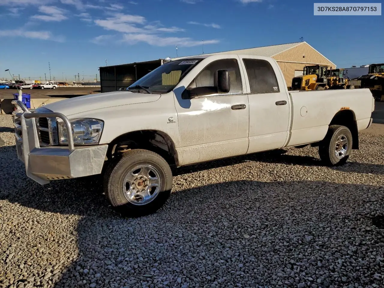 3D7KS28A87G797153 2007 Dodge Ram 2500 St