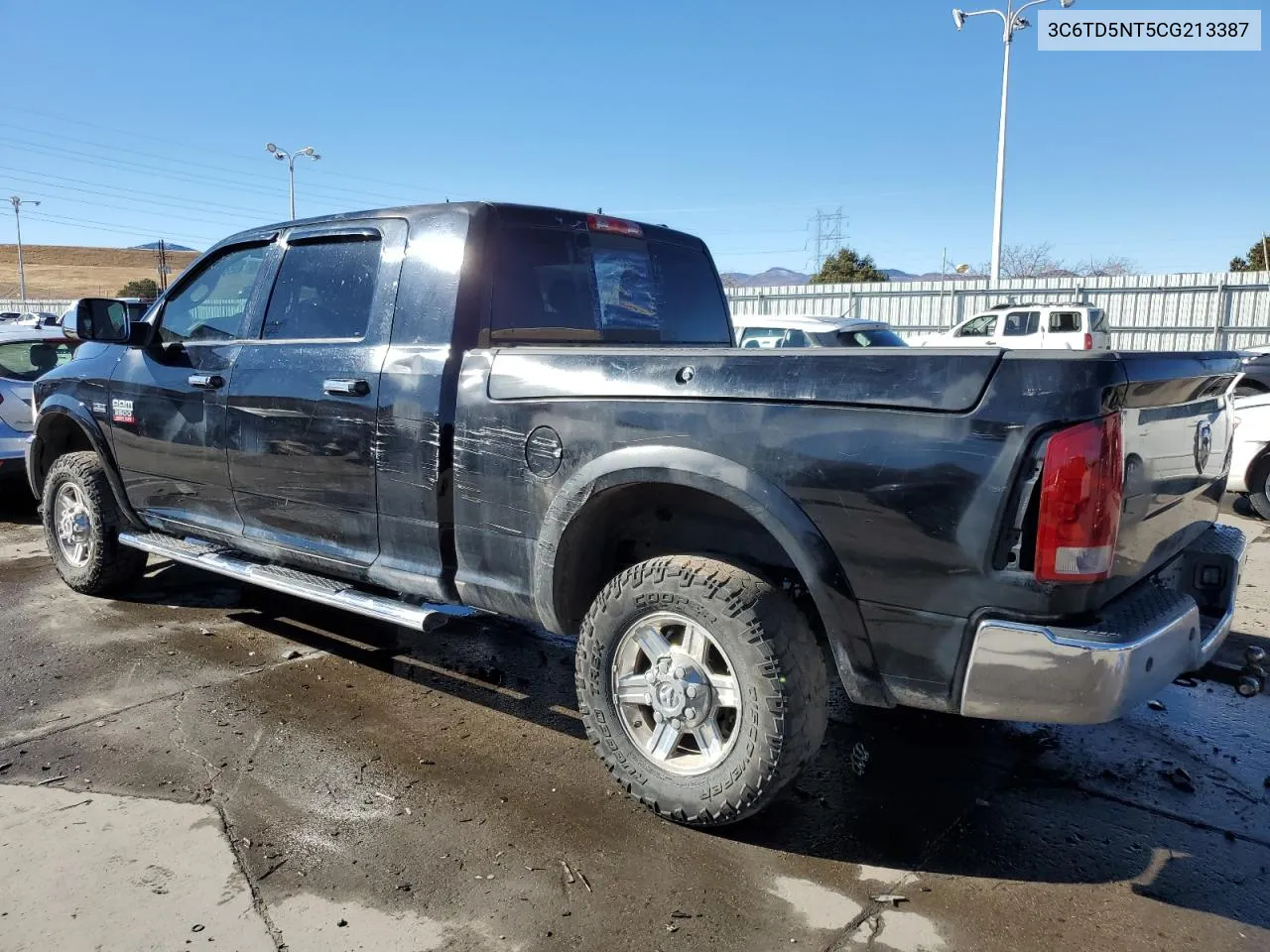 2012 Dodge Ram 2500 Laramie VIN: 3C6TD5NT5CG213387 Lot: 40591444