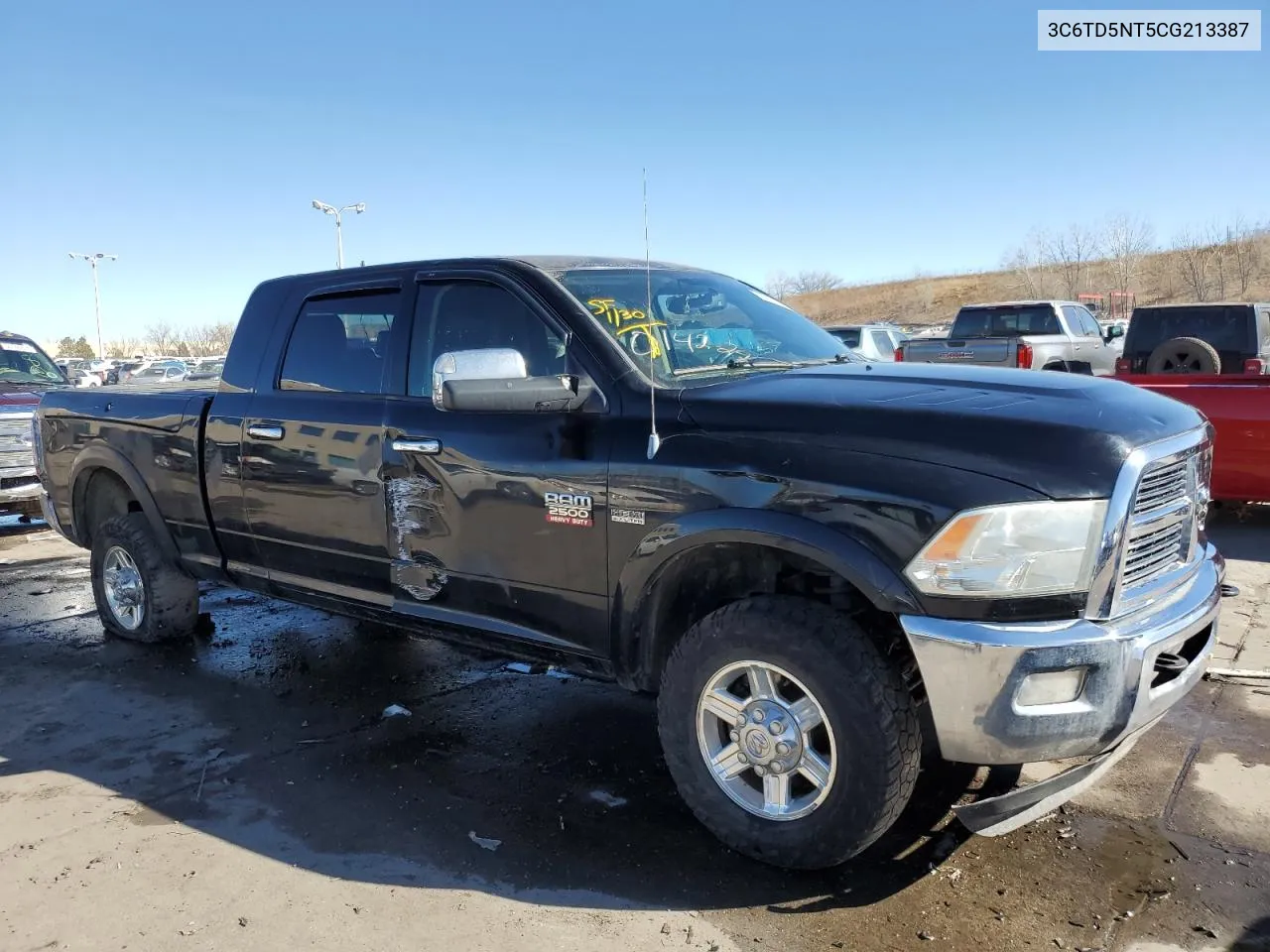 2012 Dodge Ram 2500 Laramie VIN: 3C6TD5NT5CG213387 Lot: 40591444