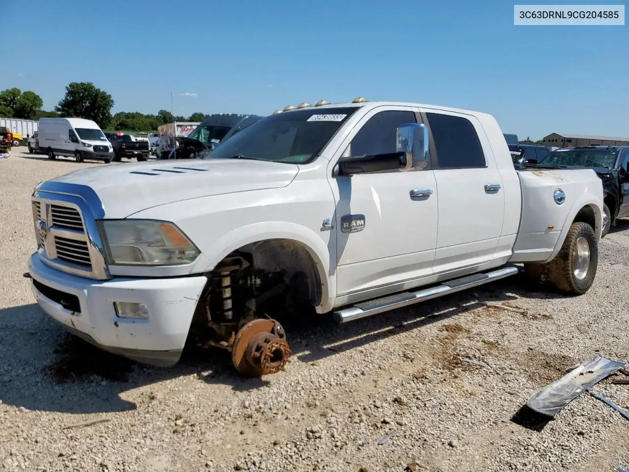 3C63DRNL9CG204585 2012 Dodge Ram 3500 Longhorn