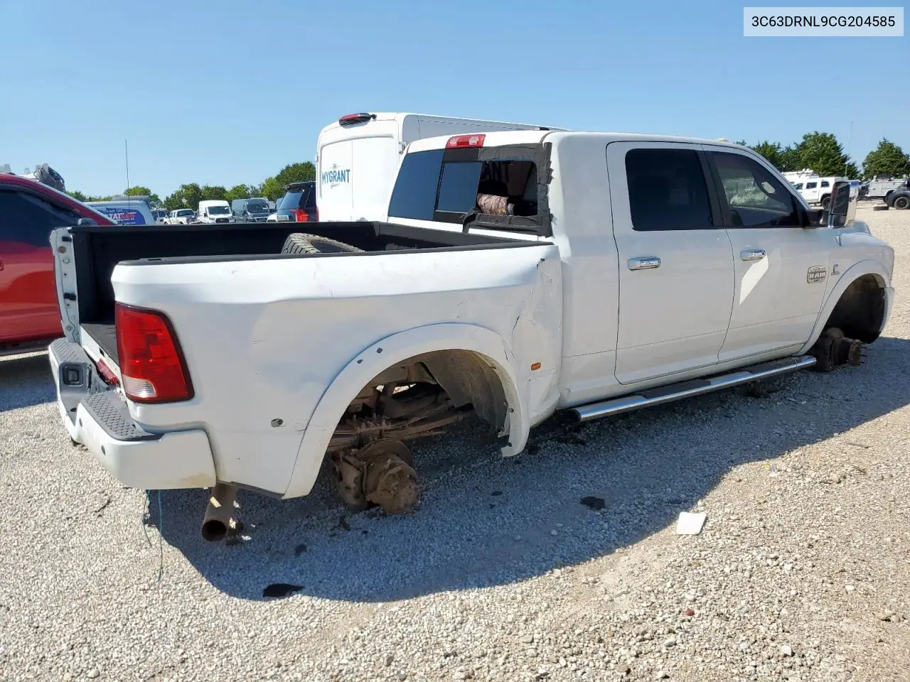 3C63DRNL9CG204585 2012 Dodge Ram 3500 Longhorn