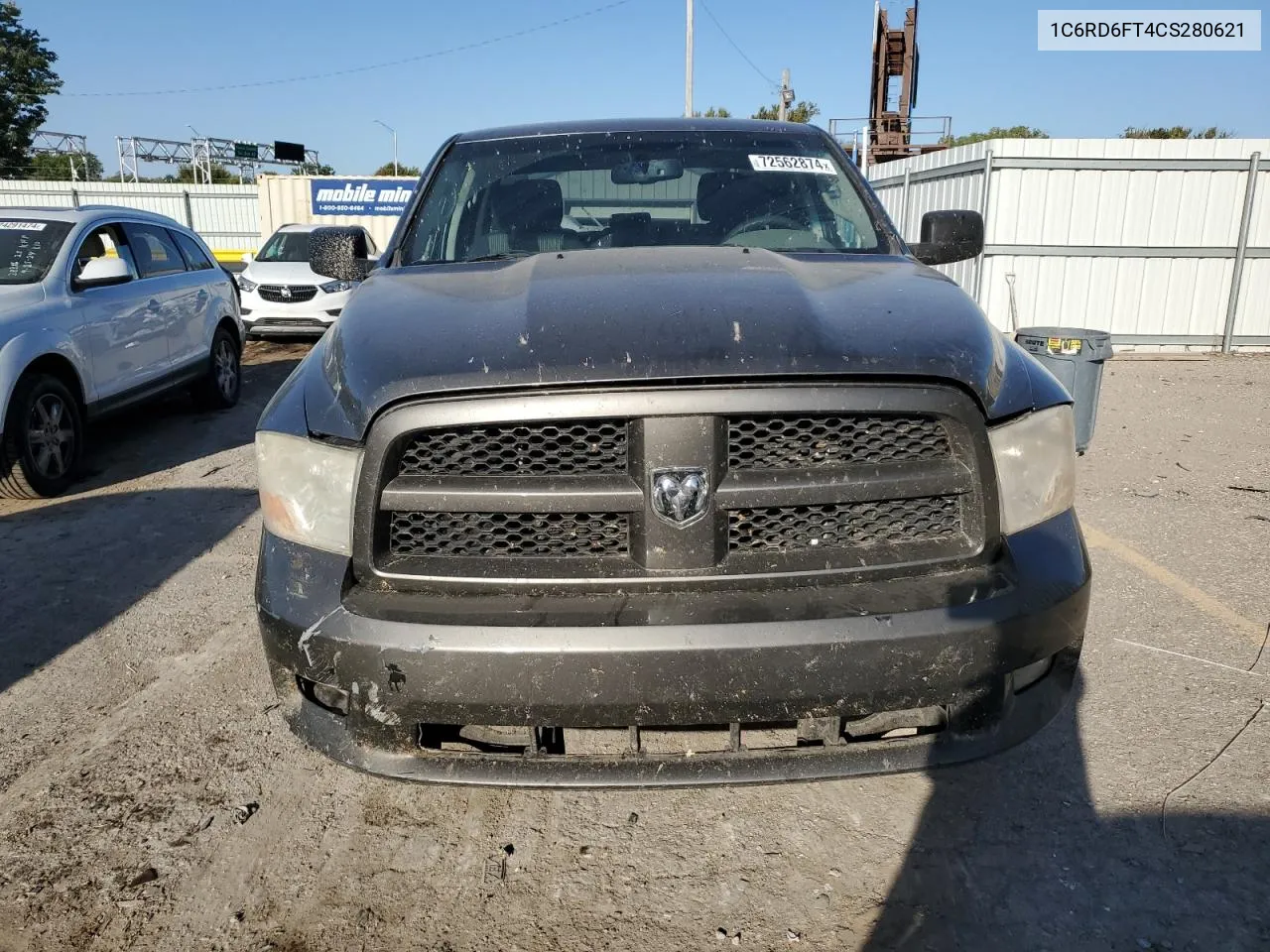 1C6RD6FT4CS280621 2012 Dodge Ram 1500 St