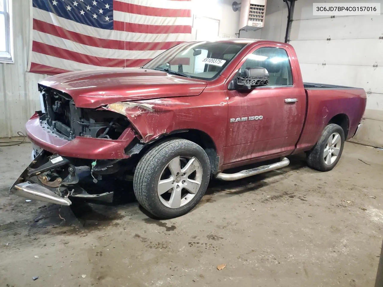 2012 Dodge Ram 1500 Slt VIN: 3C6JD7BP4CG157016 Lot: 89109375