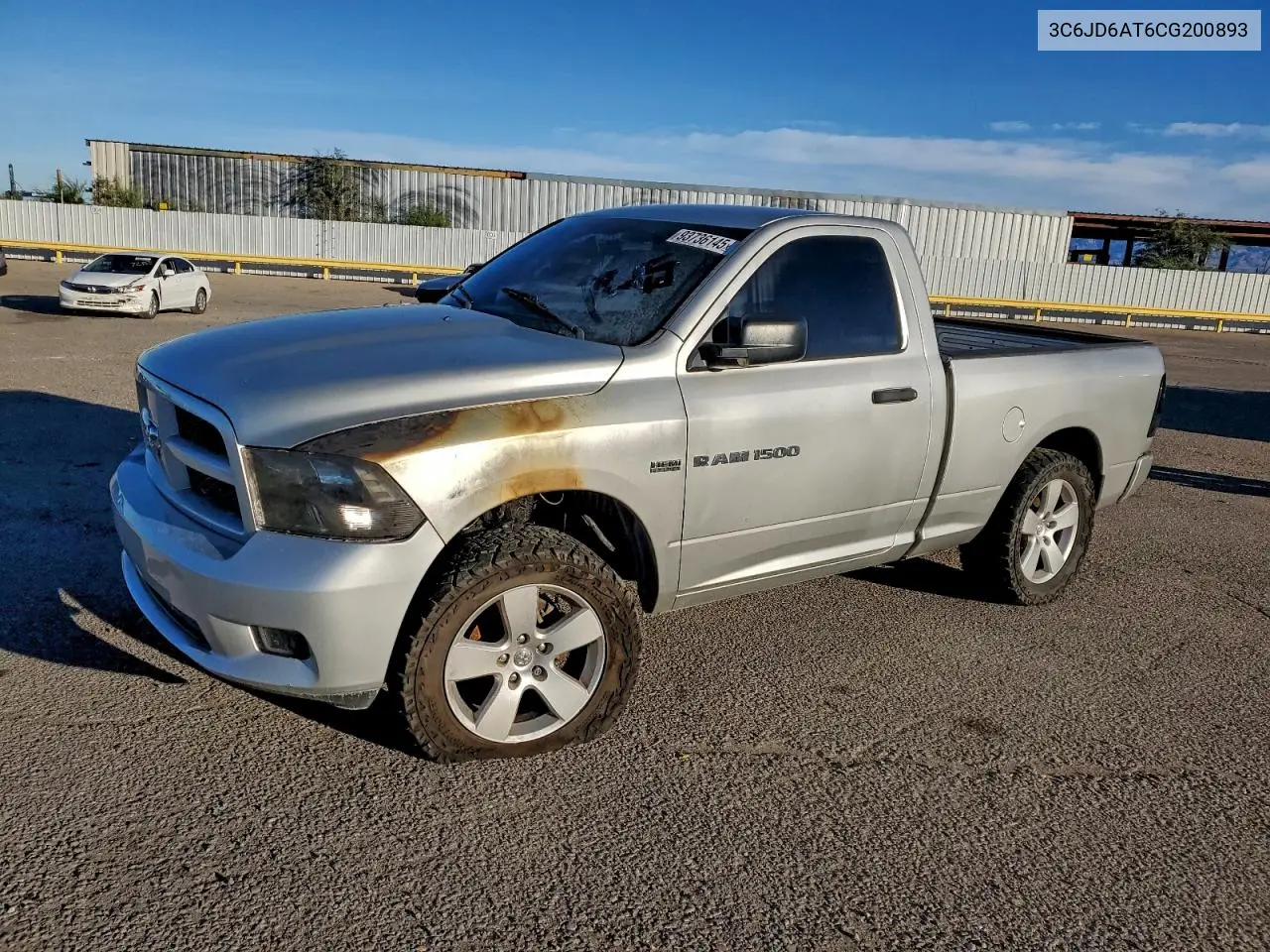 3C6JD6AT6CG200893 2012 Dodge Ram 1500 St