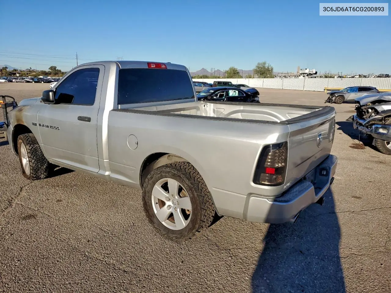 3C6JD6AT6CG200893 2012 Dodge Ram 1500 St