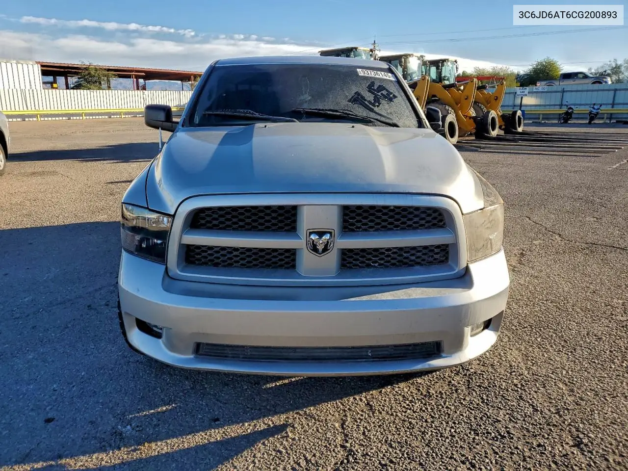 3C6JD6AT6CG200893 2012 Dodge Ram 1500 St