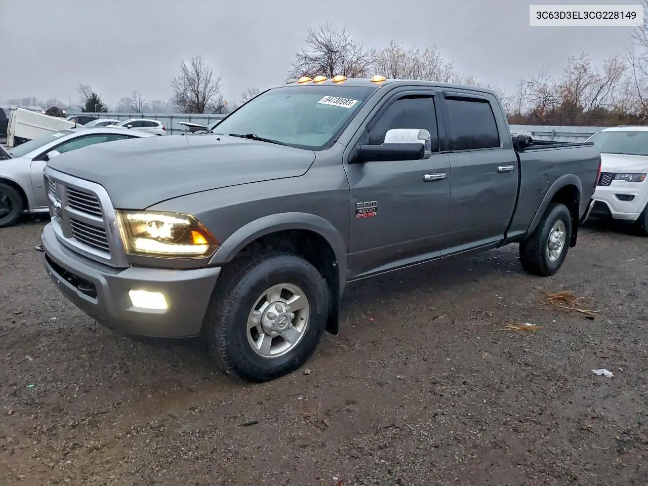 3C63D3EL3CG228149 2012 Dodge Ram 3500 Laramie