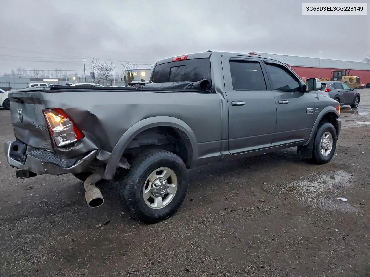 3C63D3EL3CG228149 2012 Dodge Ram 3500 Laramie