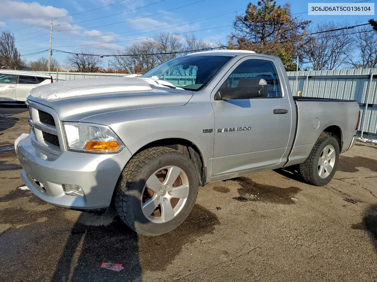 3C6JD6AT5CG136104 2012 Dodge Ram 1500 St