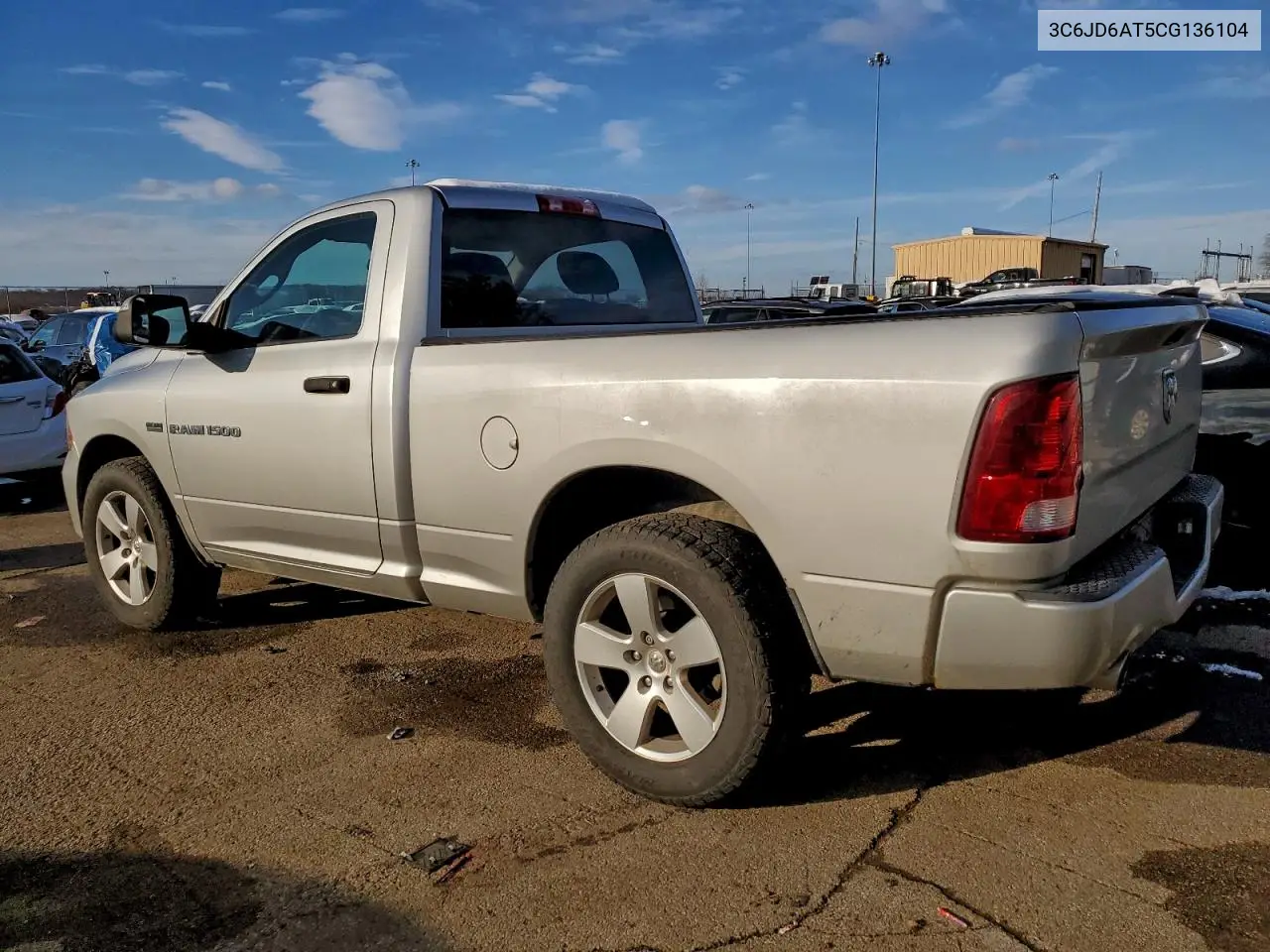 3C6JD6AT5CG136104 2012 Dodge Ram 1500 St
