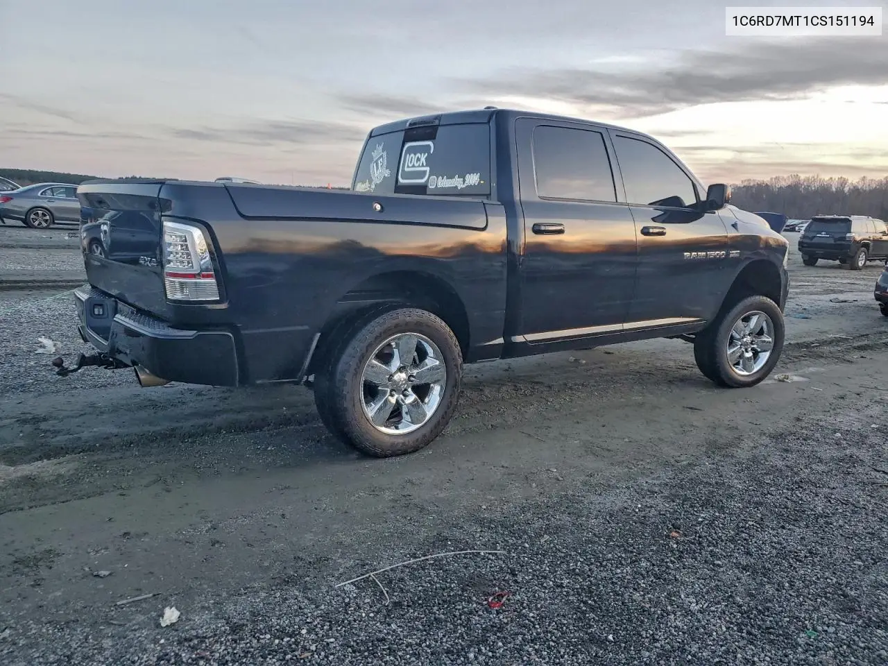1C6RD7MT1CS151194 2012 Dodge Ram 1500 Sport
