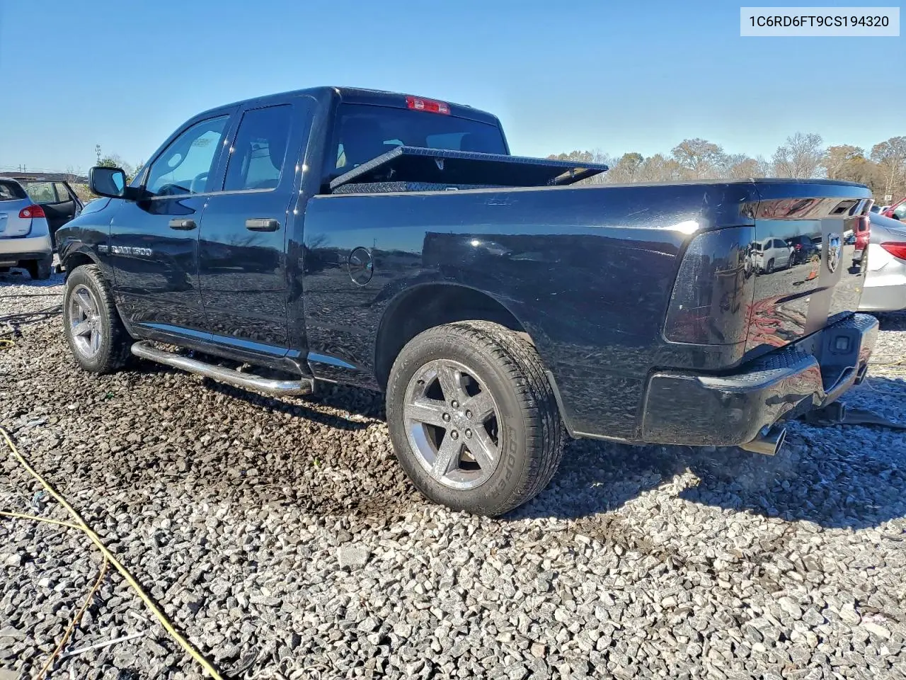 1C6RD6FT9CS194320 2012 Dodge Ram 1500 St