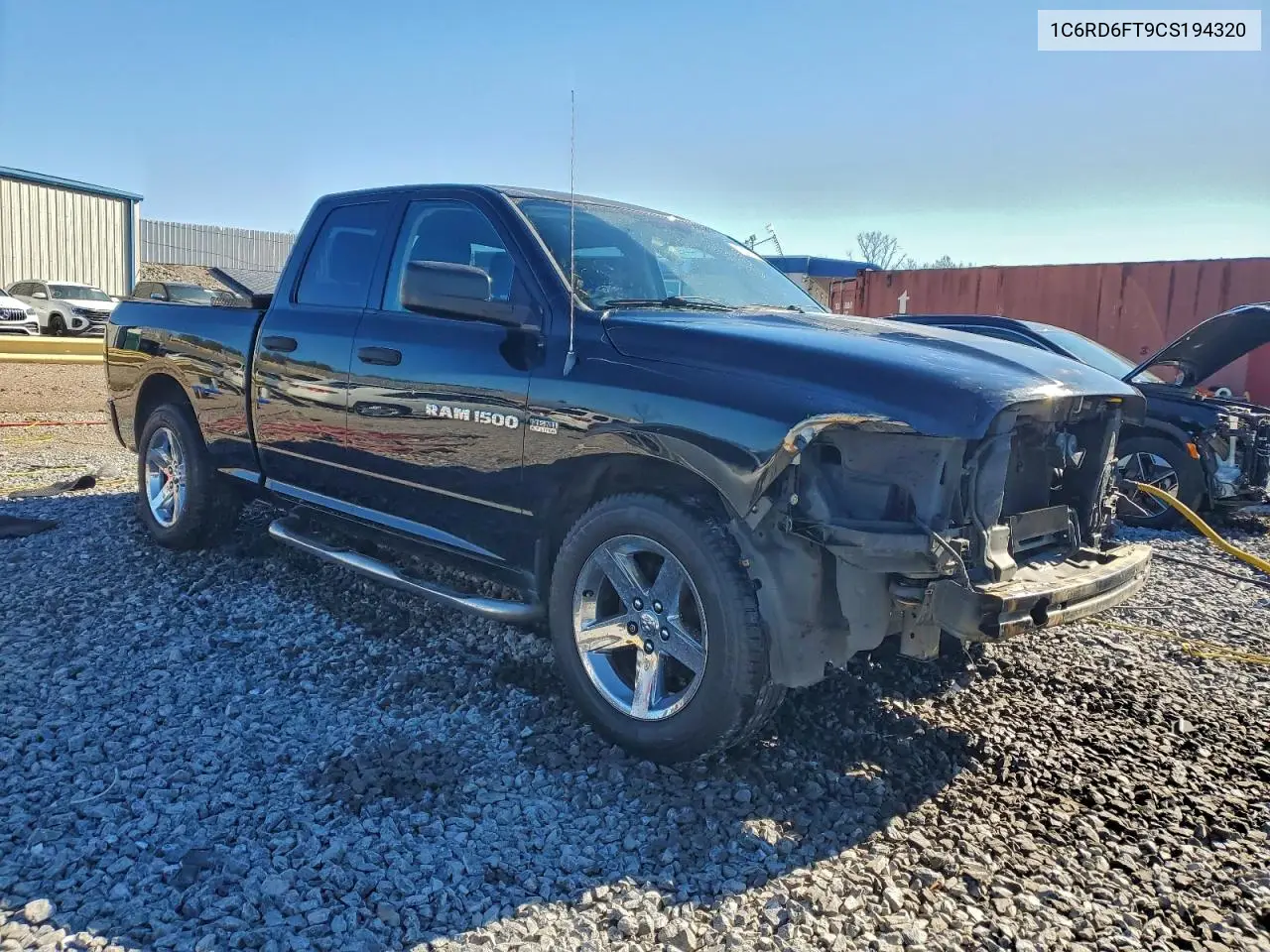 1C6RD6FT9CS194320 2012 Dodge Ram 1500 St