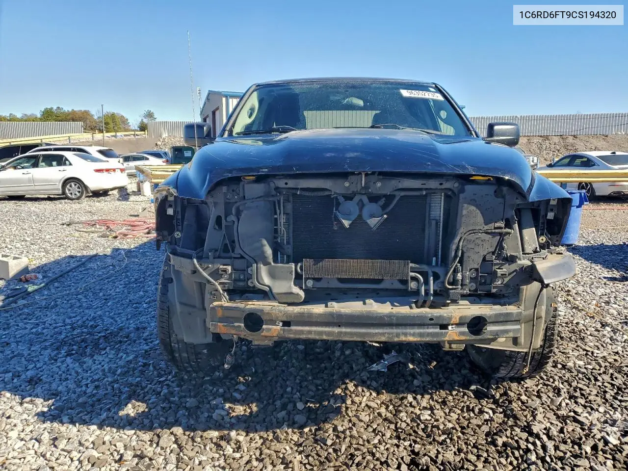 1C6RD6FT9CS194320 2012 Dodge Ram 1500 St