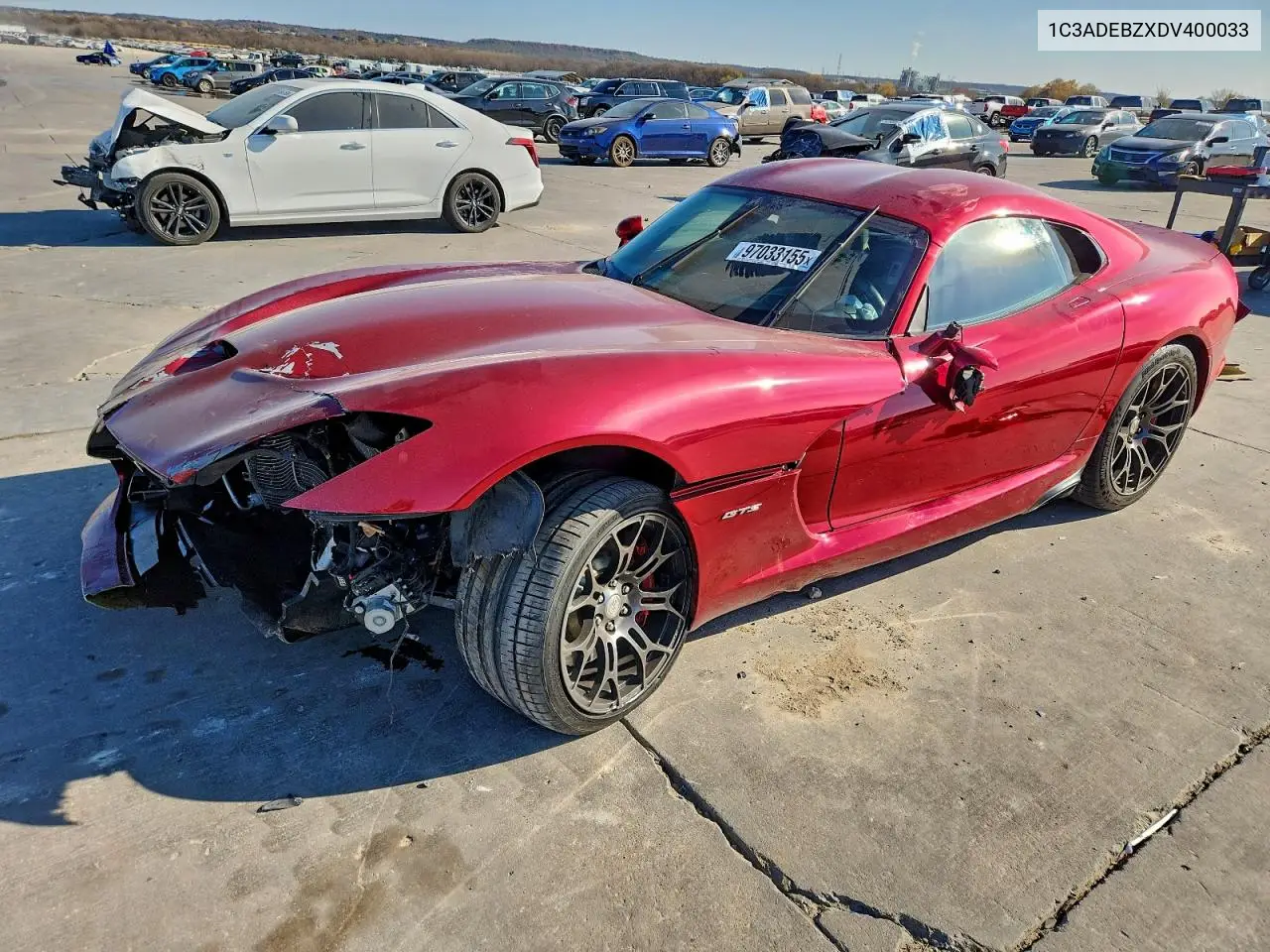 1C3ADEBZXDV400033 2013 Dodge Viper Gts