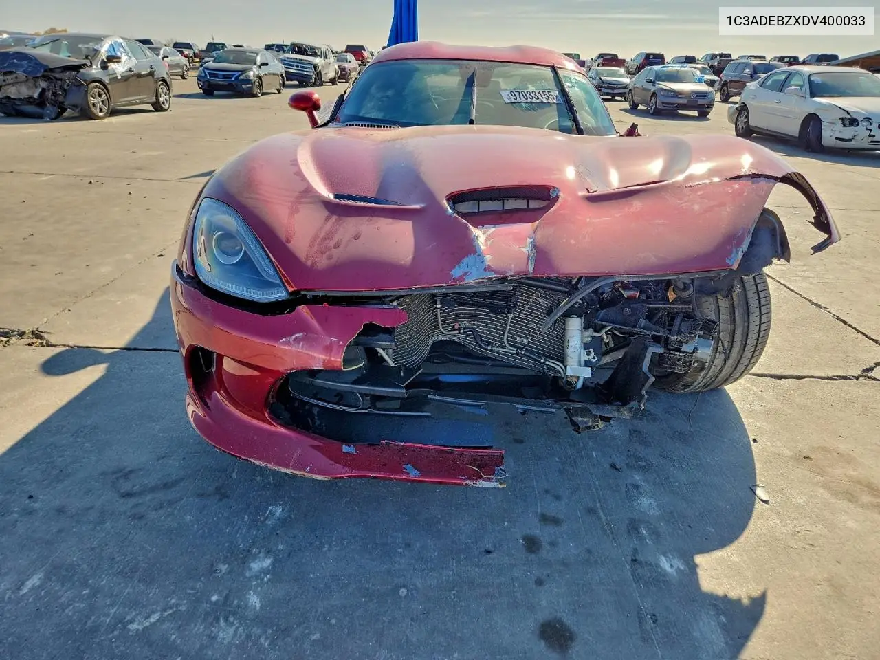 1C3ADEBZXDV400033 2013 Dodge Viper Gts