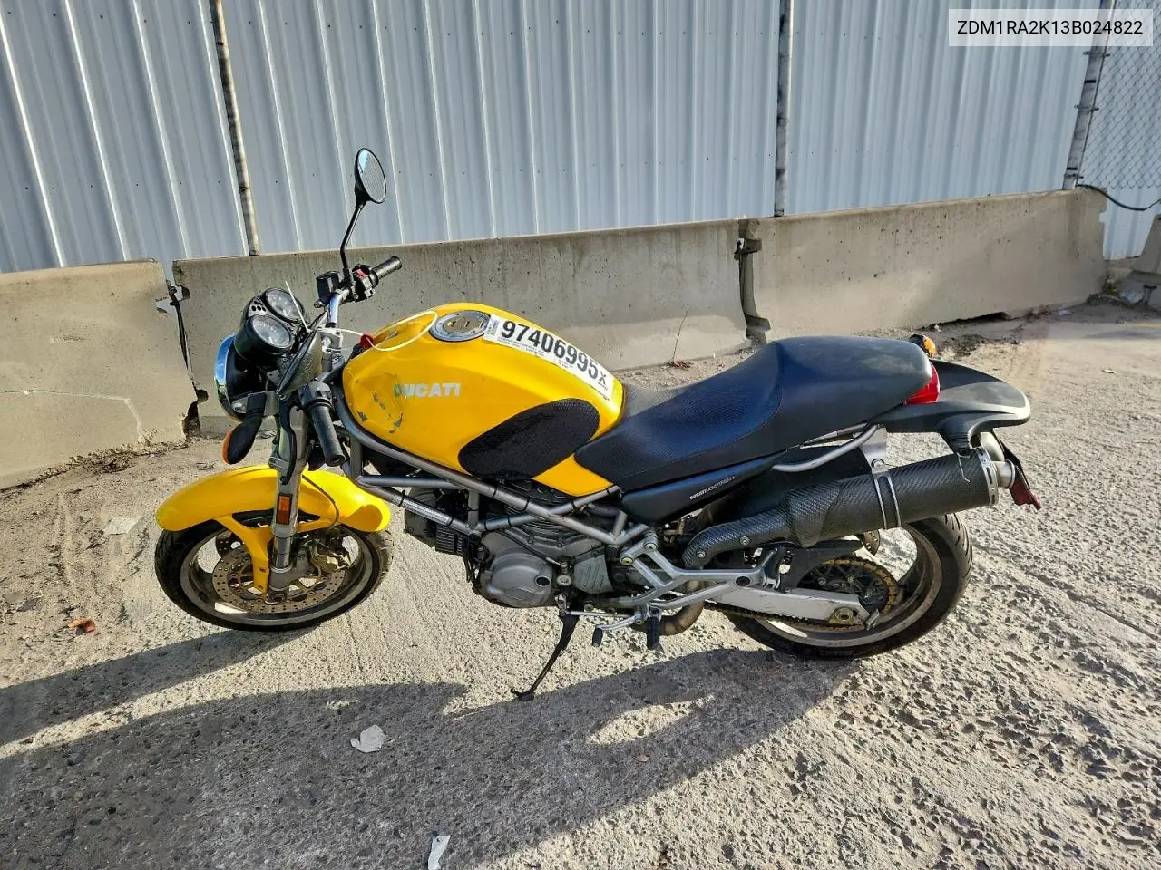 2003 Ducati M600 VIN: ZDM1RA2K13B024822 Lot: 97406995
