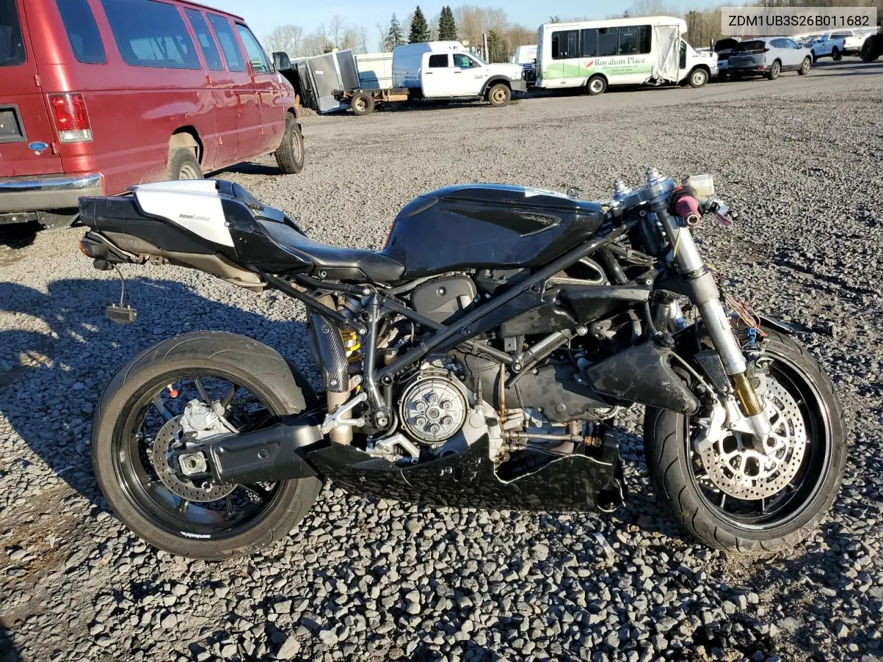 2006 Ducati 749 VIN: ZDM1UB3S26B011682 Lot: 94827945