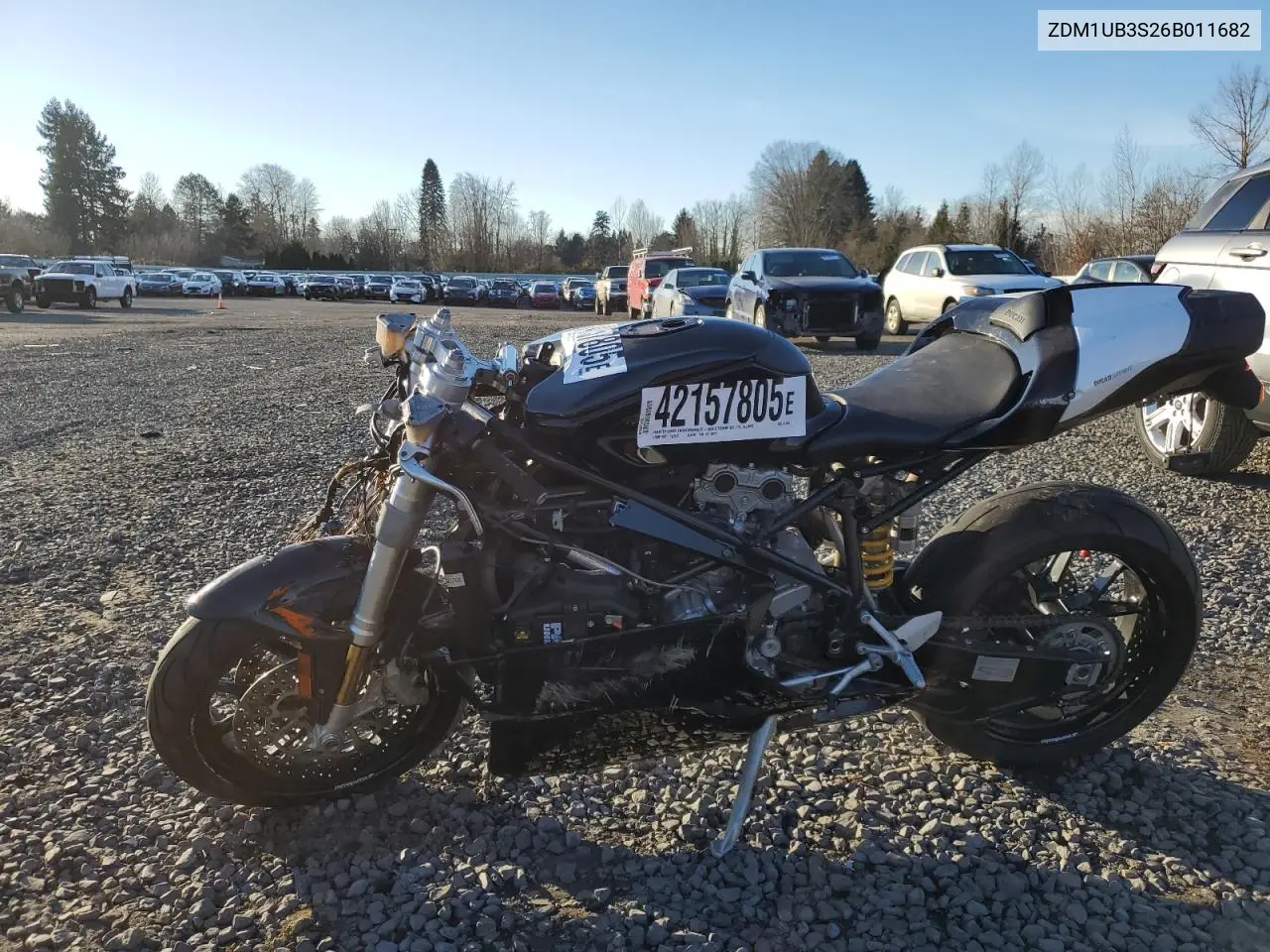 2006 Ducati 749 VIN: ZDM1UB3S26B011682 Lot: 94827945