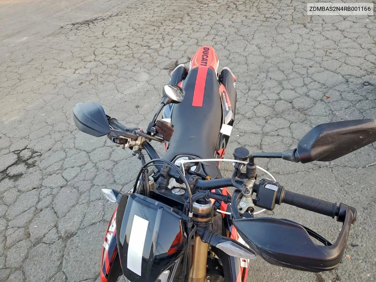 2024 Ducati Hypermotard VIN: ZDMBAS2N4RB001166 Lot: 94373725