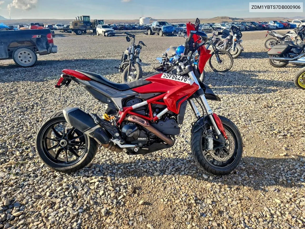 2013 Ducati Hypermotard Hyperstrada VIN: ZDM1YBTS7DB000906 Lot: 94738465
