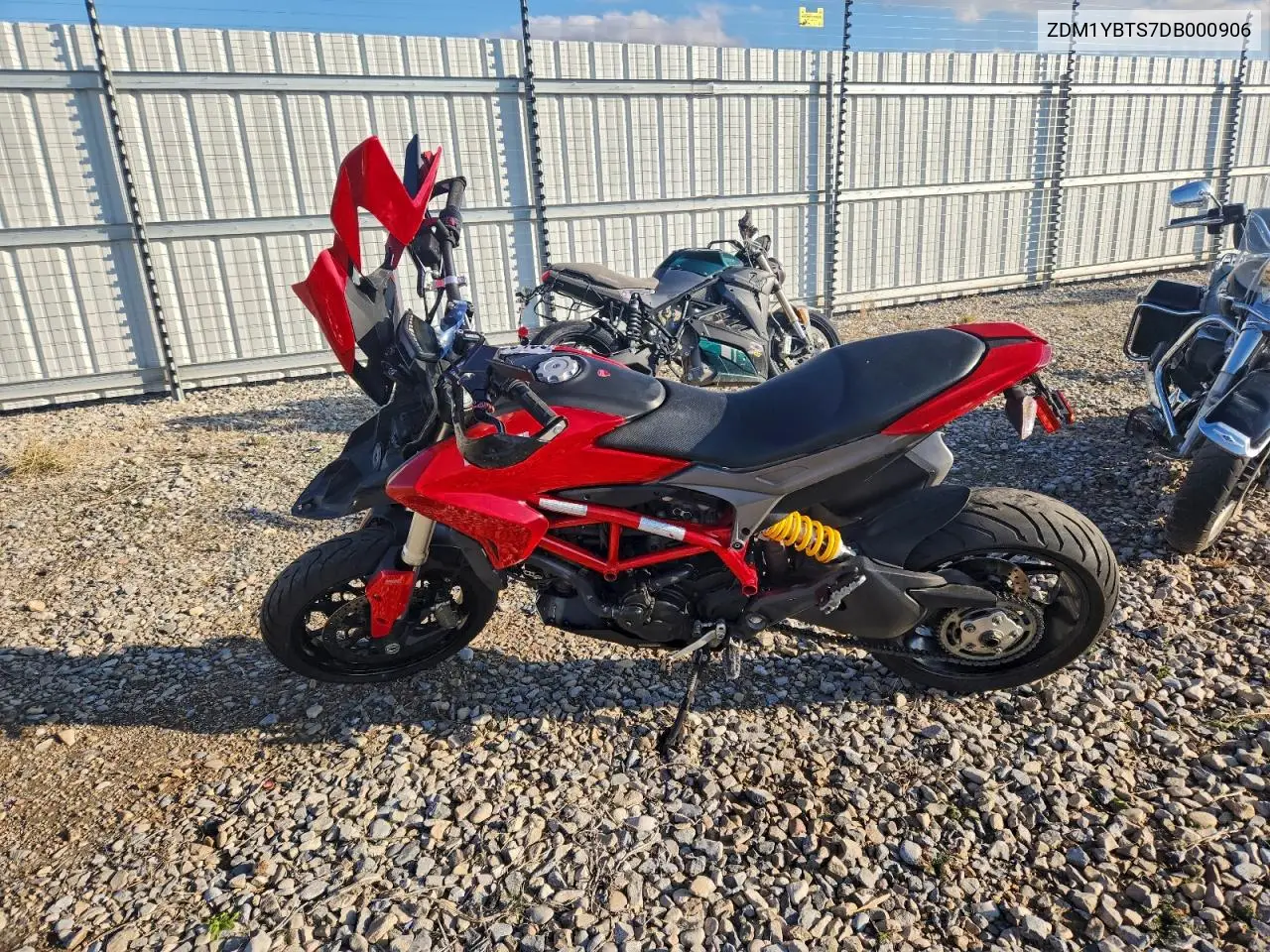 2013 Ducati Hypermotard Hyperstrada VIN: ZDM1YBTS7DB000906 Lot: 94738465