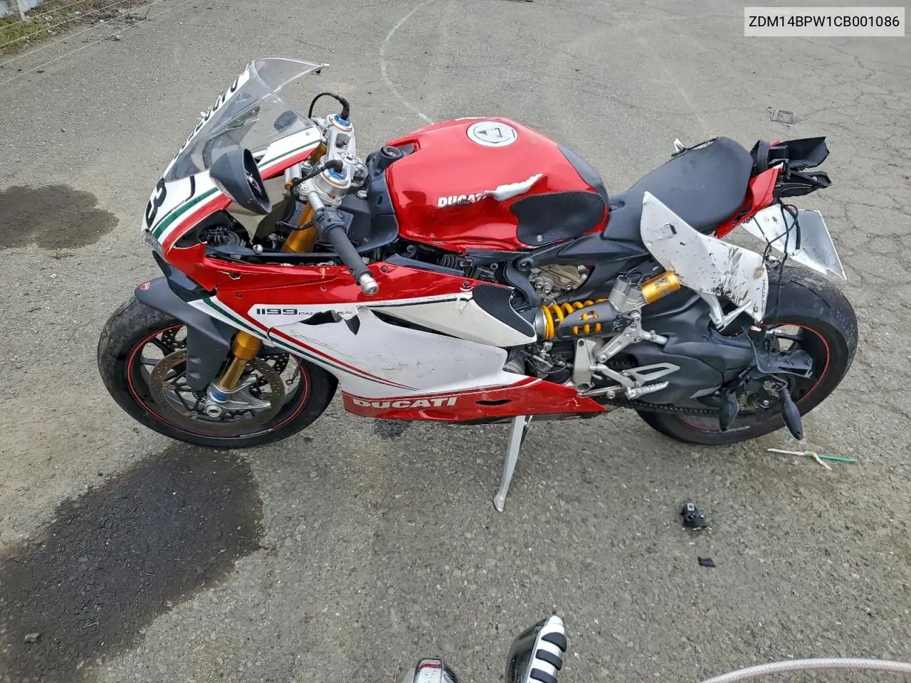 2012 Ducati Superbike 1199 Panigale VIN: ZDM14BPW1CB001086 Lot: 94997505