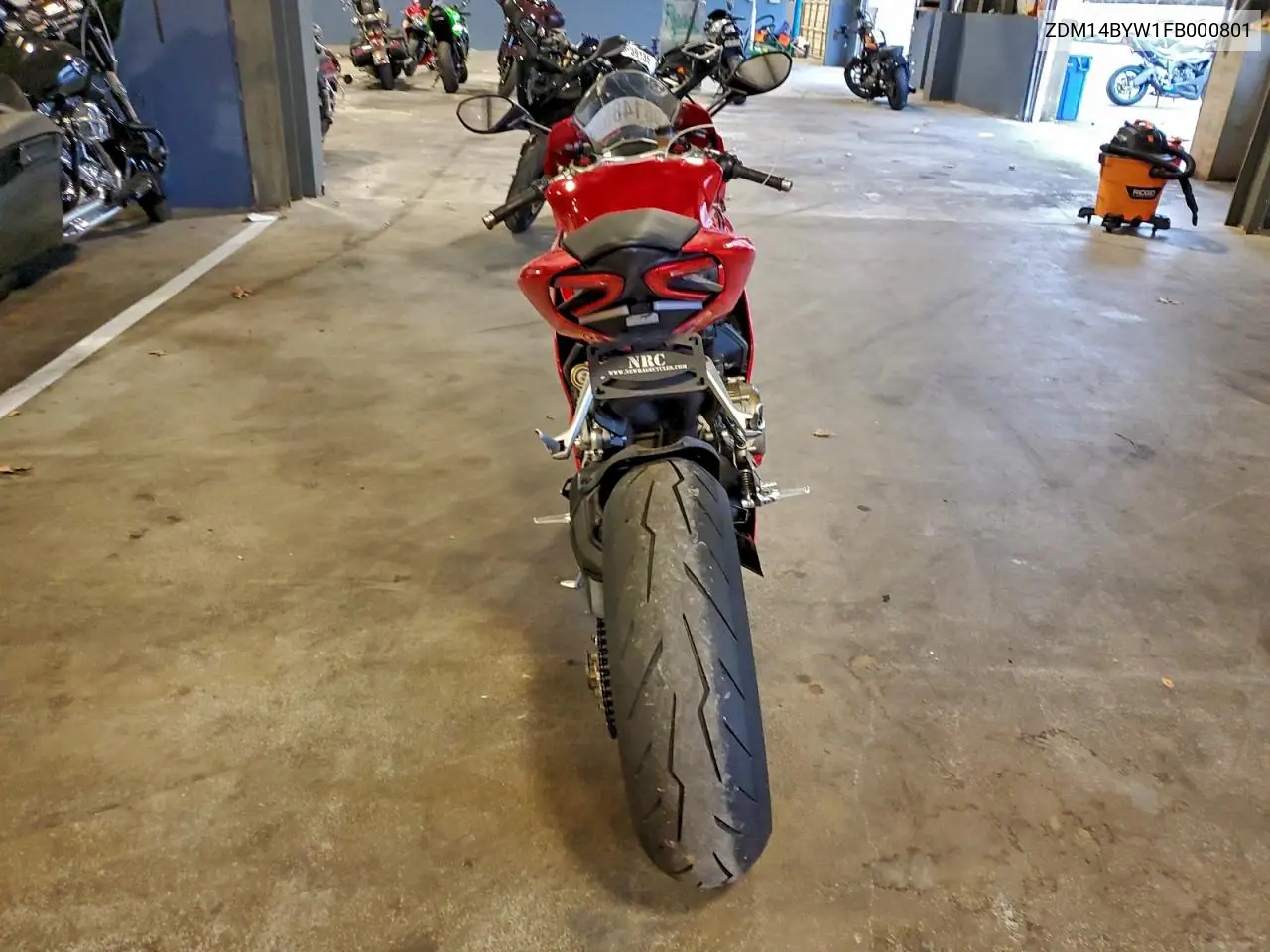 2015 Ducati Superbike 1299 Panigale VIN: ZDM14BYW1FB000801 Lot: 96148595