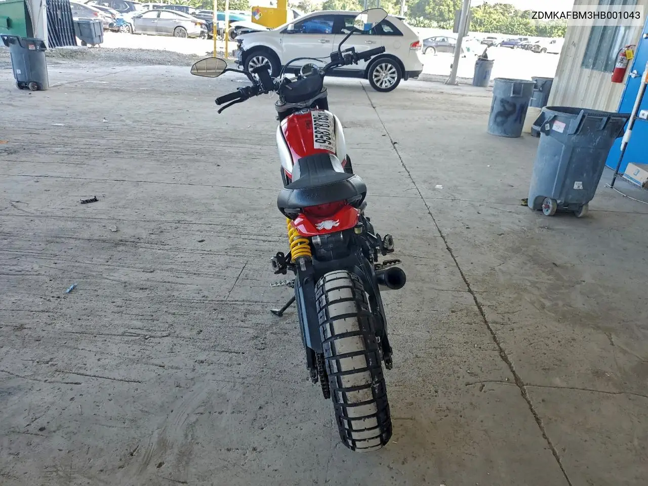 2017 Ducati Scrambler Desert Sled VIN: ZDMKAFBM3HB001043 Lot: 95878785