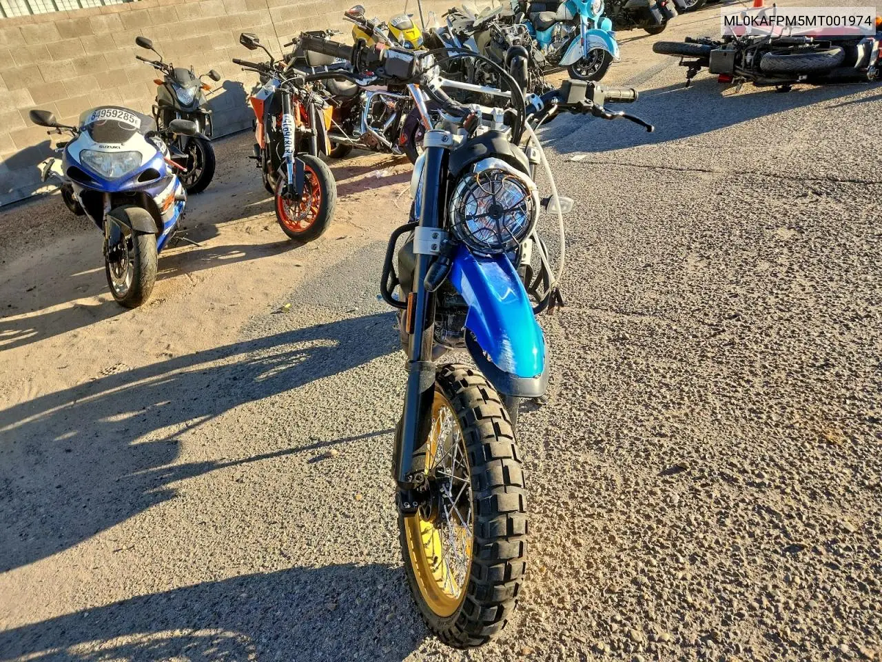 2021 Ducati Scrambler Desert Sled VIN: ML0KAFPM5MT001974 Lot: 96728455