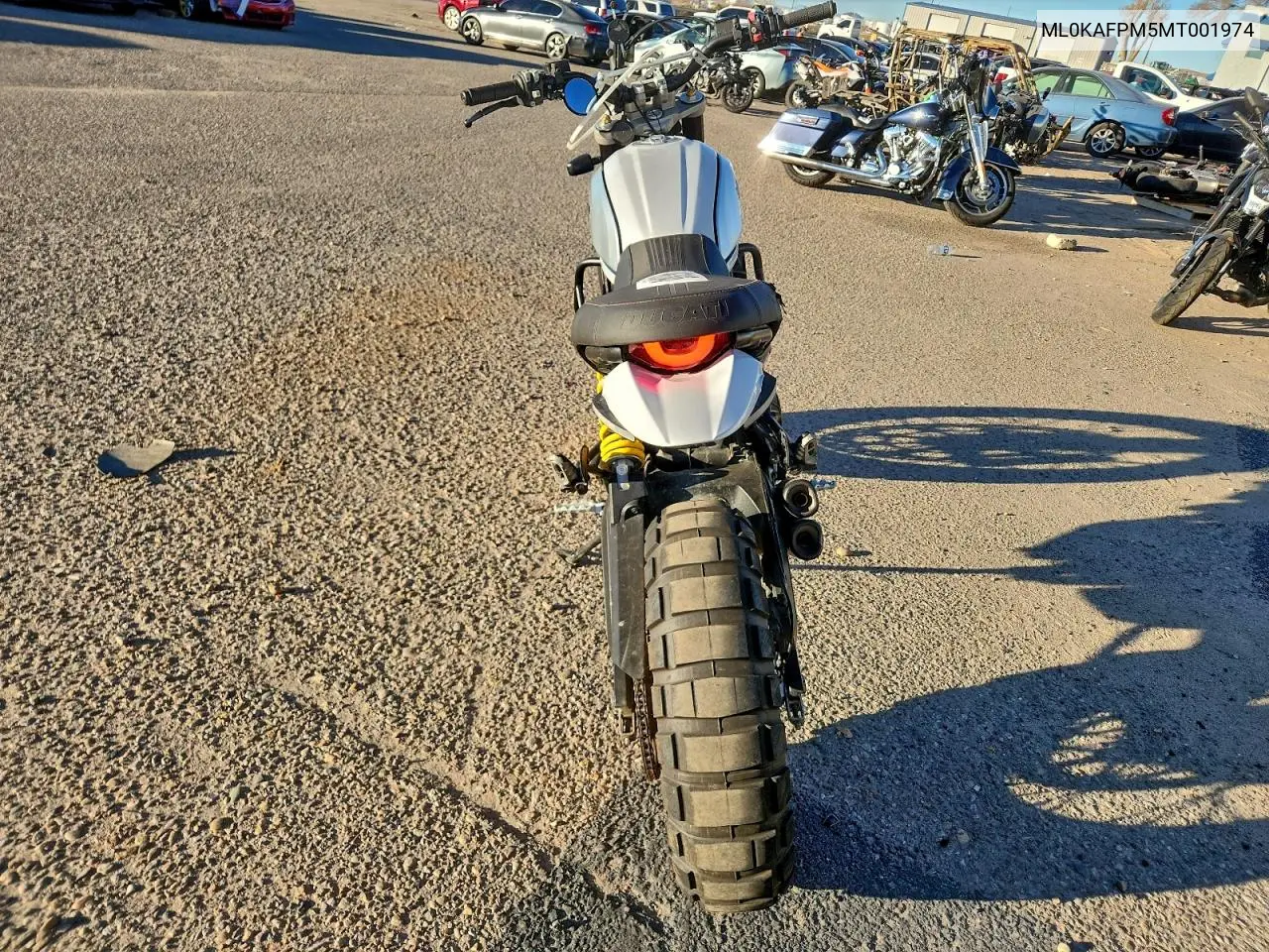 2021 Ducati Scrambler Desert Sled VIN: ML0KAFPM5MT001974 Lot: 96728455