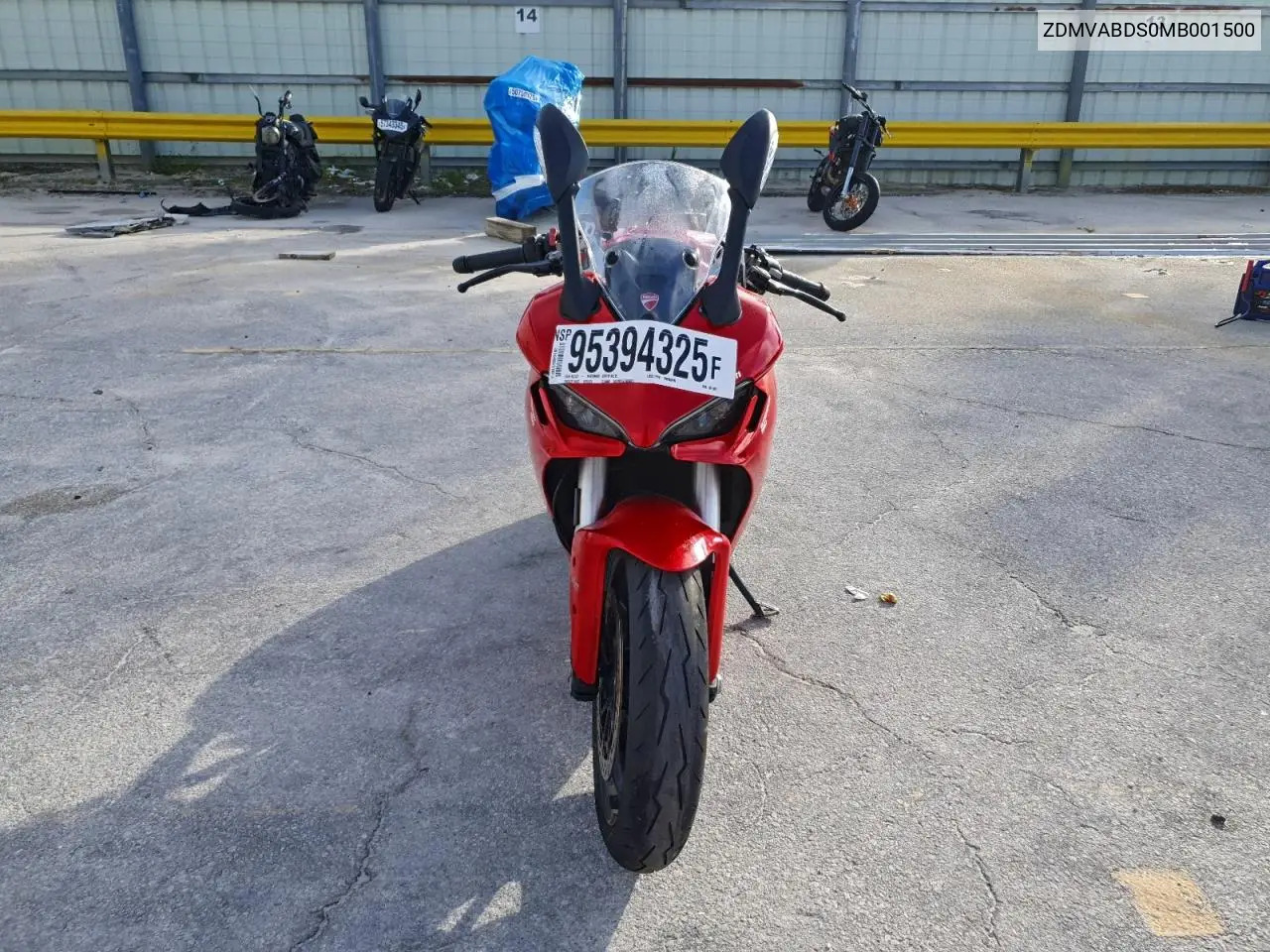 2021 Ducati Supersport VIN: ZDMVABDS0MB001500 Lot: 95394325