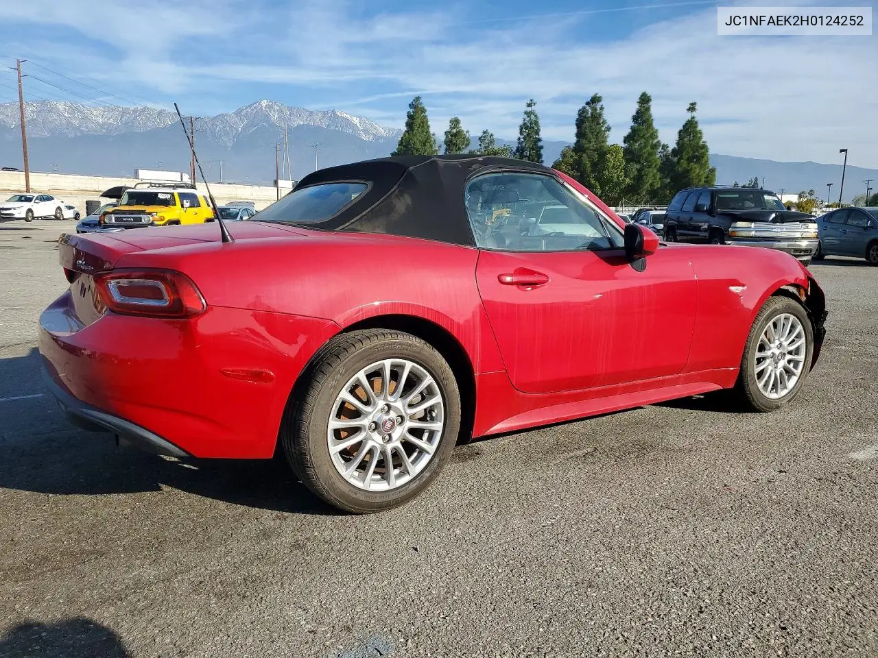 JC1NFAEK2H0124252 2017 Fiat 124 Spider Classica