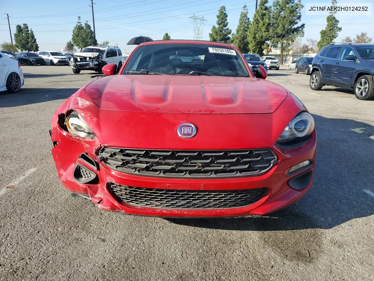 JC1NFAEK2H0124252 2017 Fiat 124 Spider Classica