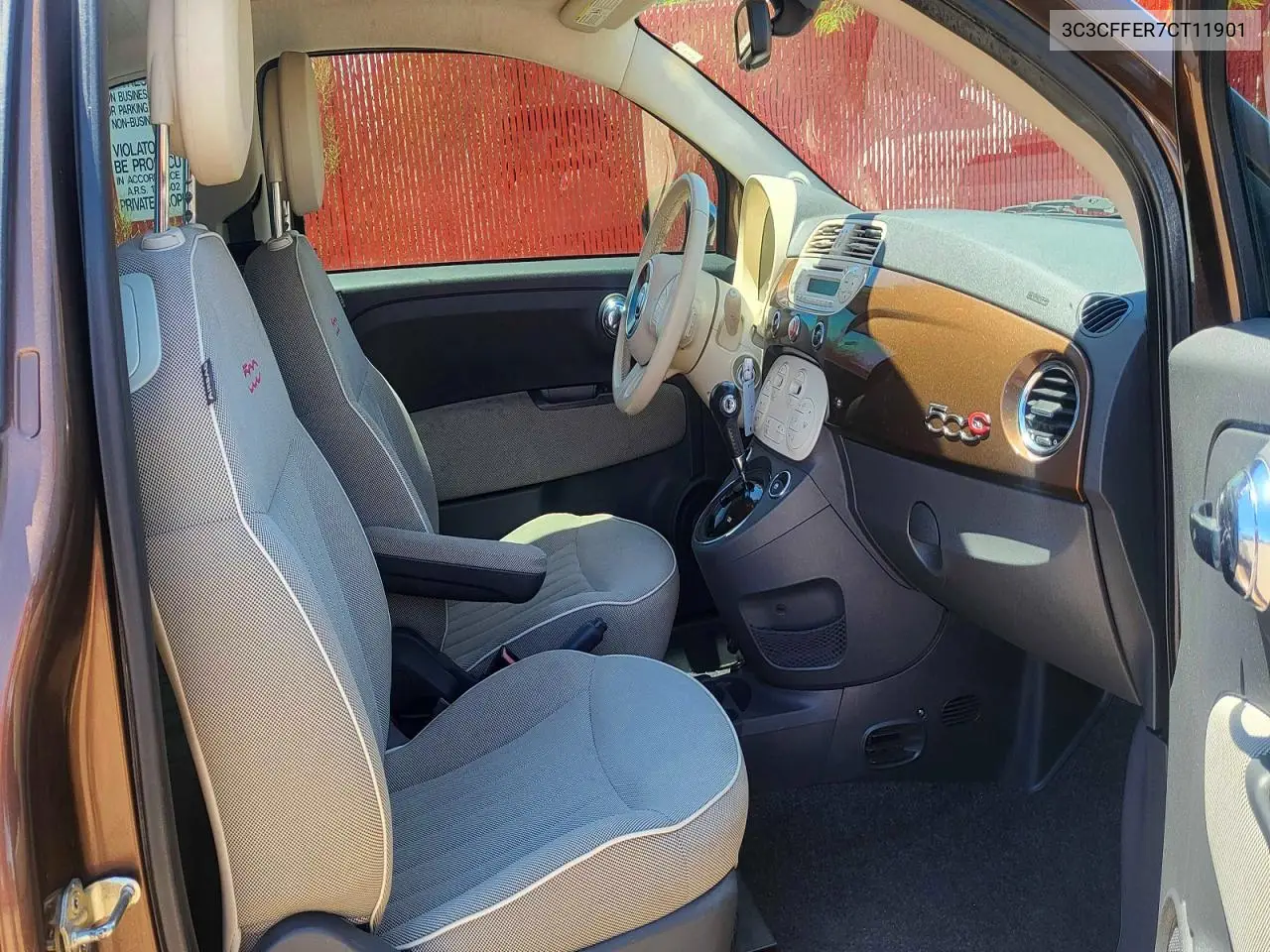 3C3CFFER7CT119035 2012 Fiat 500 Lounge